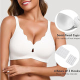 Jade Women's Wireless Bra | Nylon-Spandex Blend, Comfort & Support 3
