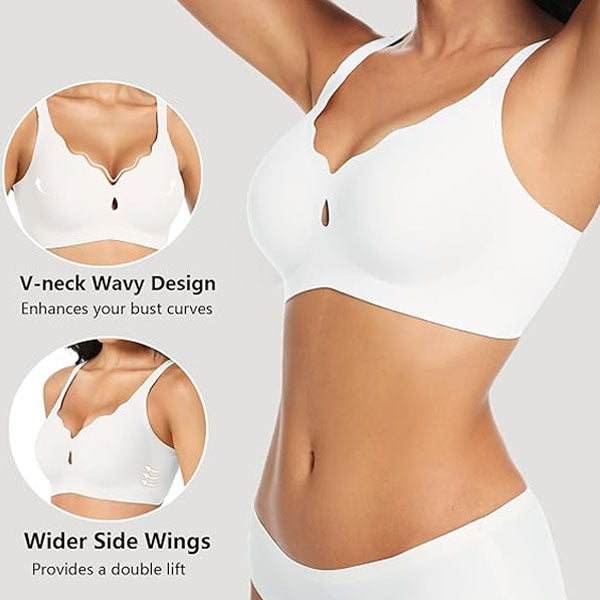 Jade Women's Wireless Bra | Nylon-Spandex Blend, Comfort & Support 4