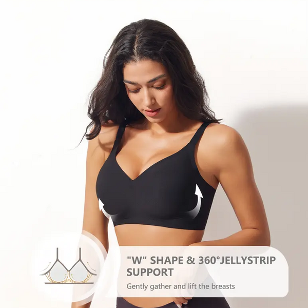 Jolly Women's Wireless Bra | Silky Soft, Deep V Design 7