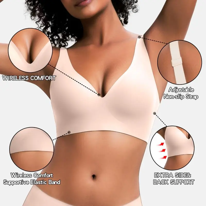 Lila Women's Wireless Bra | Soft Nylon Blend, Comfortable Lift 6