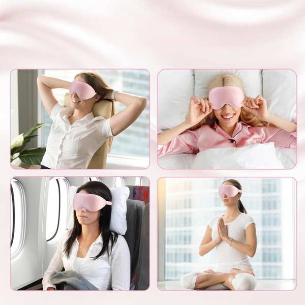 Pillow 3D Sleep Mask | Memory Foam, Total Light Blockout 3